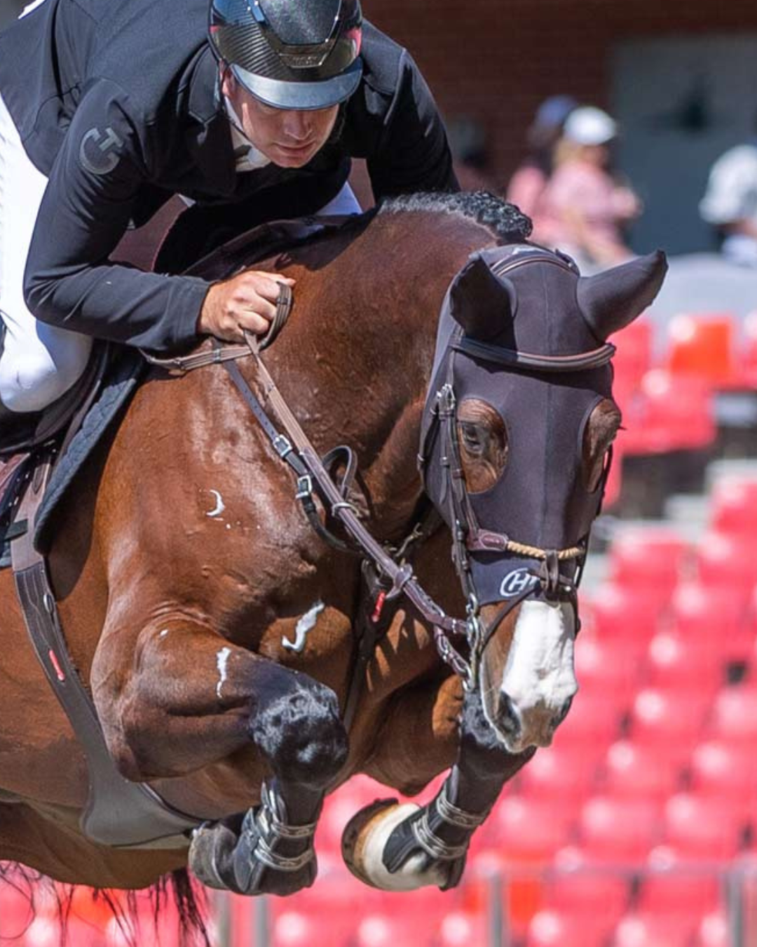 Hidez Compression Hood with Zipper and Ears BLACK