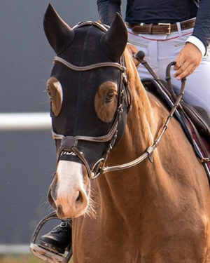 Hidez Compression Hood with Zipper and Ears BLACK